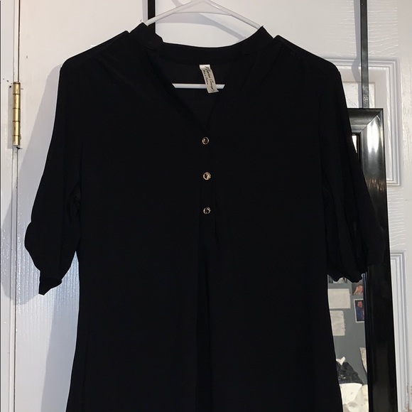black button blouse - Picture 1 of 1